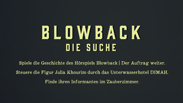 Audio Games: Blowback - Die Suche