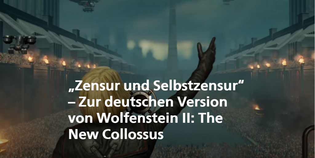 Beitrag Zensur und Selbstzensur auf Grimme Game | Bildquelle: Wolfensetin II: The New Colossus / Bethesda