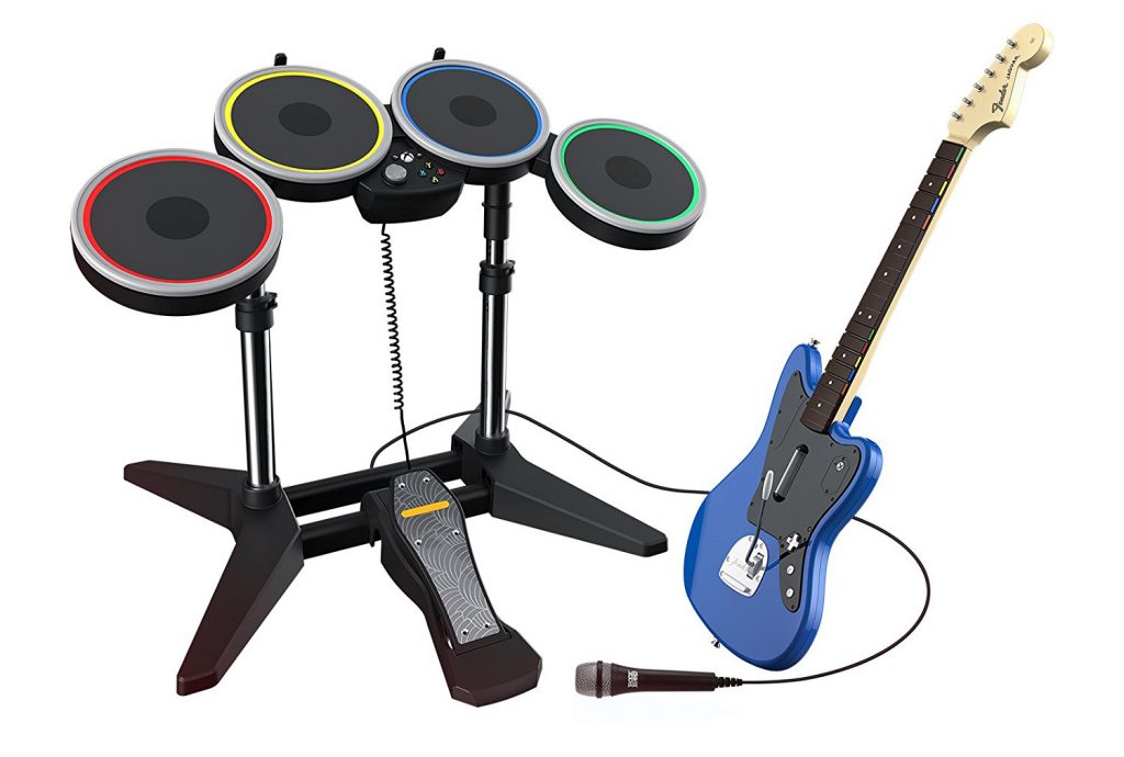 Rockband: Musizieren mit Plastikinstrumenten. Bildquelle: Harmonix/Activision